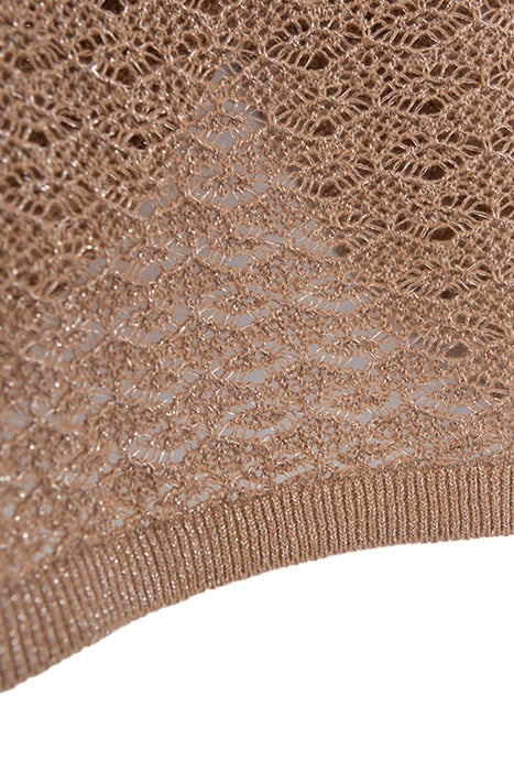SESAME LUREX DECORATIVE OPENWORK KNIT SWEATER 7