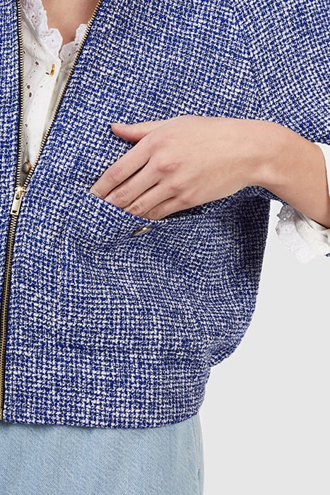 ELECTRIC BLUE TWEED-STYLE JACKET 6