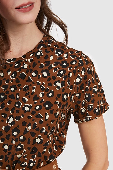 CAMEL LEOPARD PRINT DRESS 5