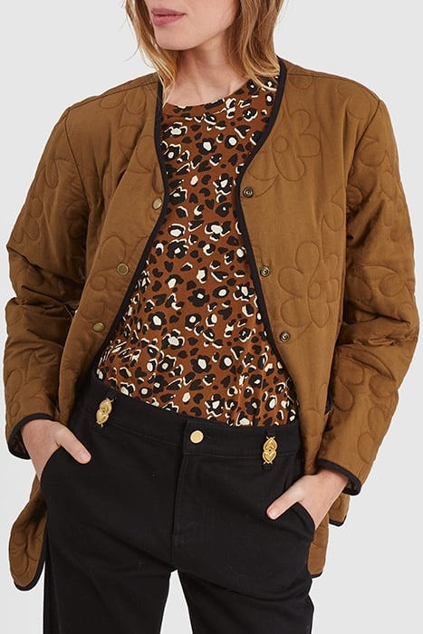 CAMEL/ETHNIC MOTIF REVERSIBLE COAT 5