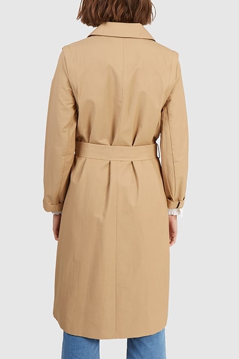 BEIGE TRENCH COAT WITH DETACHABLE SLEEVES 2