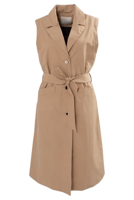 BEIGE TRENCH COAT WITH DETACHABLE SLEEVES 5