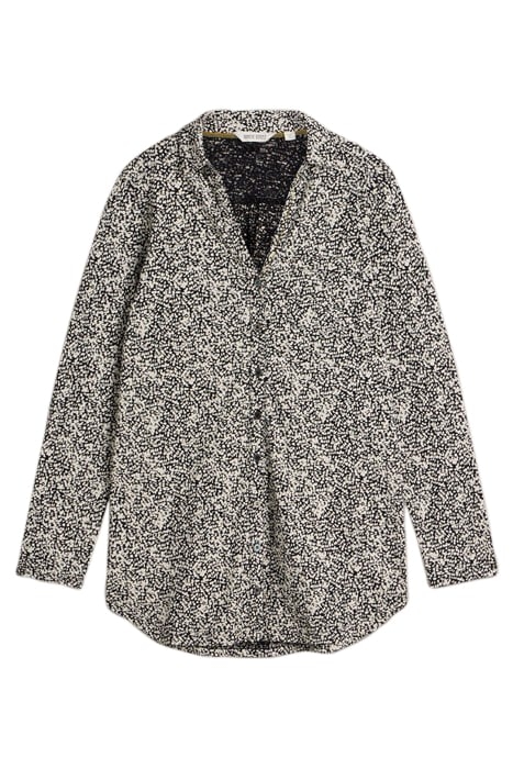 ANNIE LONGLINE SHIRT BLACK PRINT 3