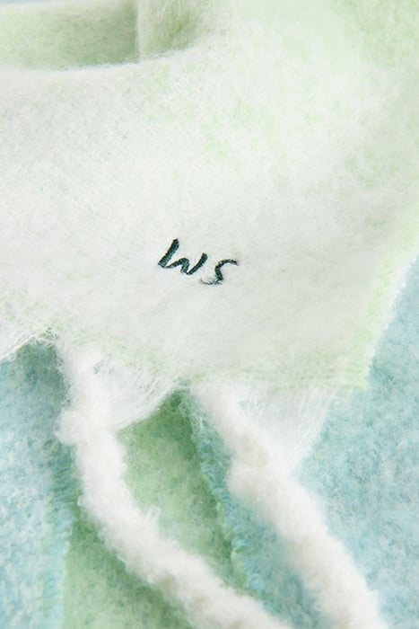 SHELLY BRUSHED SCARF BLUE MULTI 3