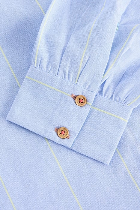 LAUREL LONGLINE COTTON SHIRT BLUE MULTI 6