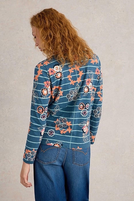 NELLY LS TEE BLUE PRINT 2