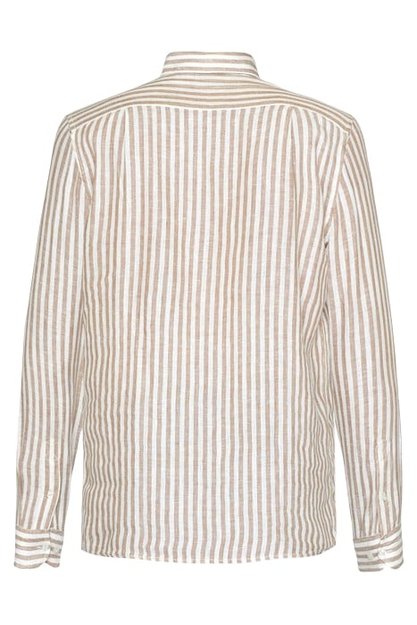 GREGSI LINEN STRIPE BROWN LION 5