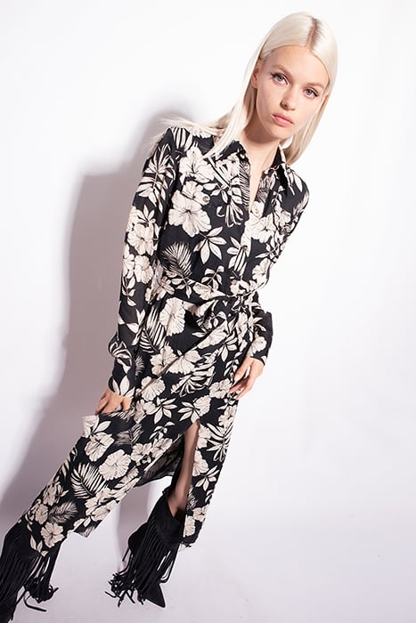 ASSENTE DRESS BLACK/BUTTER 6