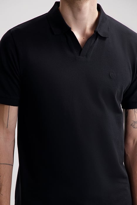 DS_BOWIE V- NECK POLO BLACK BLACK 4