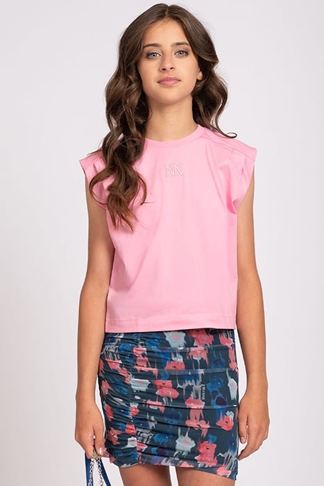 PLEAT T-SHIRT PINK LEMONADE 1