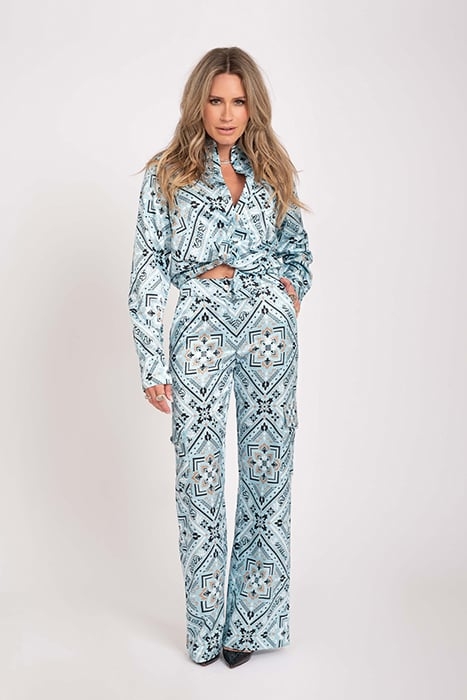 BANGKOK PRINTED TROUSERS POOL/BLACK 1