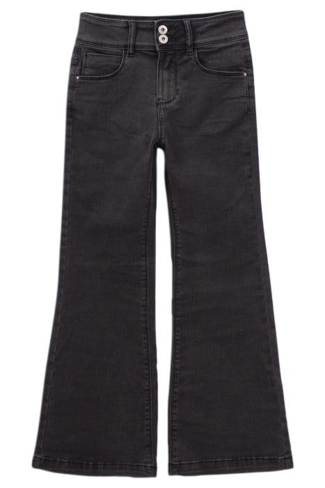 GIRLS’ GREY BOOTCUT JEANS WITH EMBROIDERED BACK POCKET 1