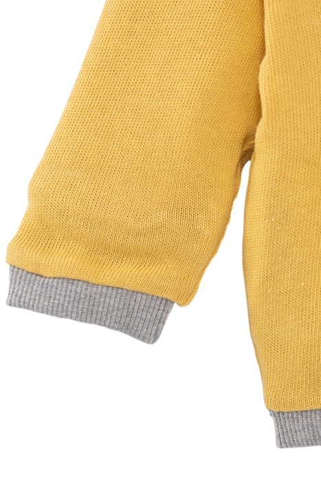 BABY BOYS’ GREY/YELLOW REVERSIBLE CARDIGAN 5