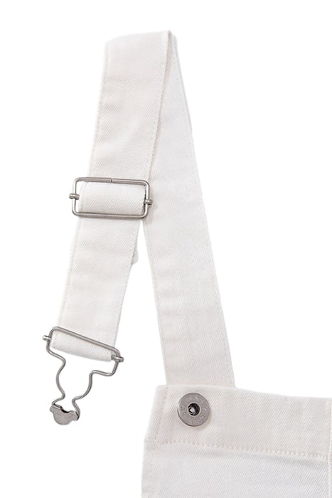 GIRLS' OFF-WHITE UPCYCLED DENIM DUNGAREES 4