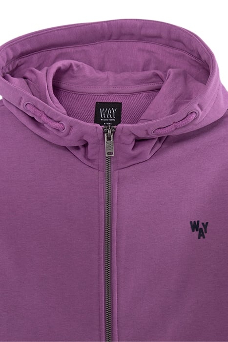 BOYS' PURPLE CARDIGAN WITH XL SLOGAN EMBROIDERED ON BACK 3