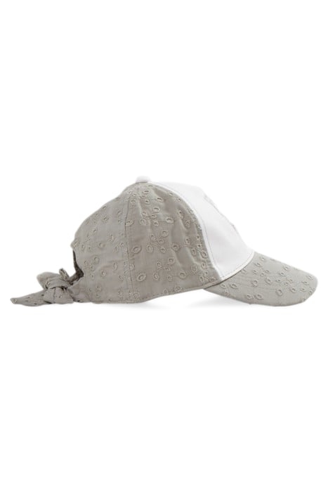 GIRLS’ KHAKI CAP WITH EYELET EMBROIDERY 2