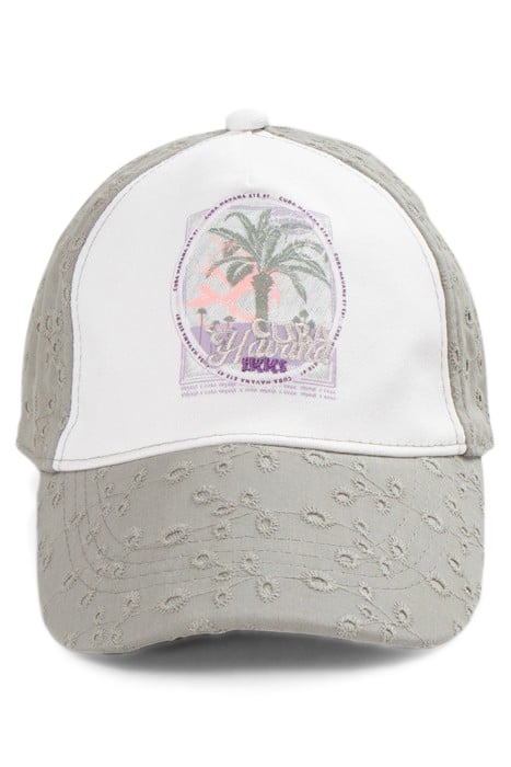 GIRLS’ KHAKI CAP WITH EYELET EMBROIDERY 3