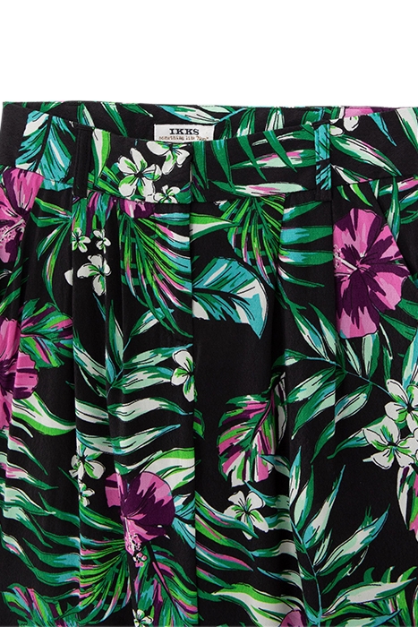 GIRLS’ BLACK LENZING™ ECOVERO™ TROPICAL TROUSERS 4