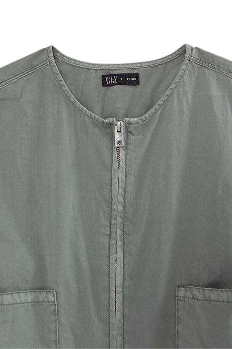 GIRLS’ KHAKI ZIPPED JUMPSUIT 3