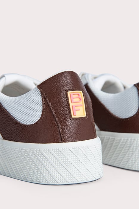 RODINA WHITE AND TABAC GRAINED LEATHER WHITE AND TABAC 6