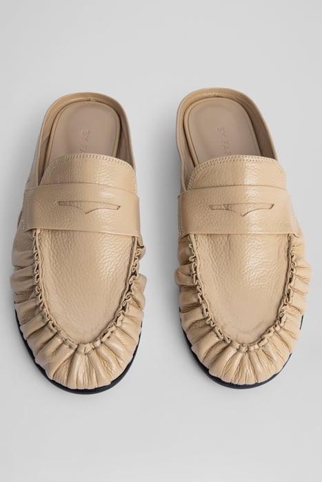 LOU SAND GLOSS GRAINED LEATHER SAND 3