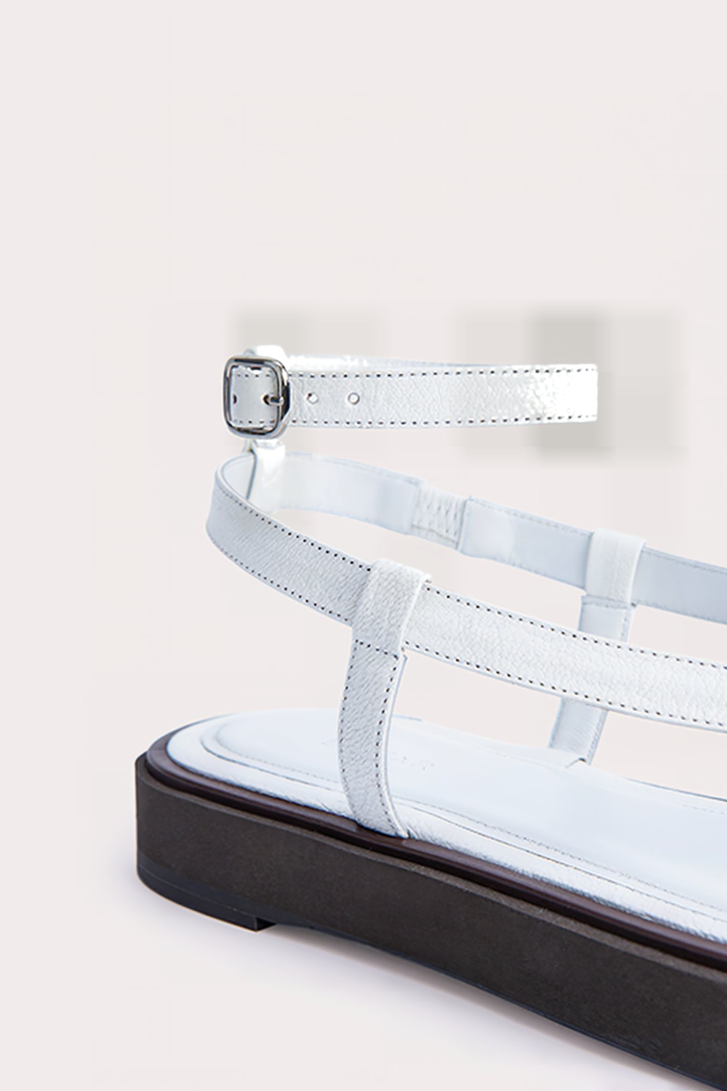 CECE WHITE GRAINED LEATHER WHITE 5