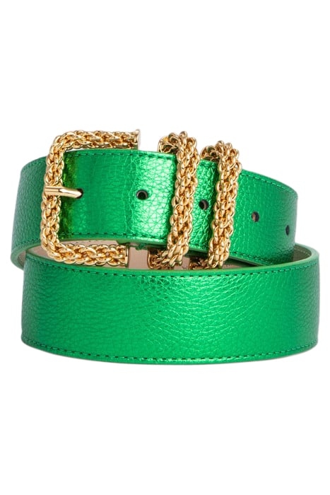 KATINA GREEN METALLIC GRAIN LEATHER GREEN METALLIC 1