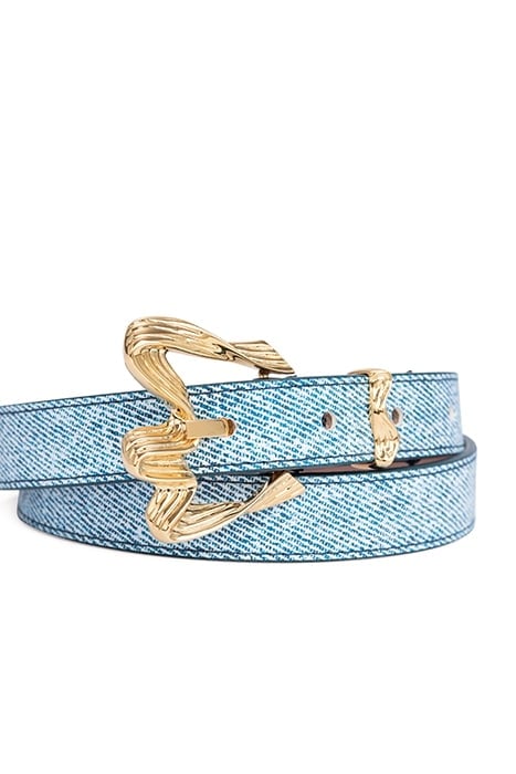 RIBBON DENIM LEATHER DENIM 2