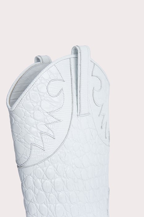 MELVIN OPTIC WHITE CROCO LIZARD LEATHER OPTIC WHITE 6