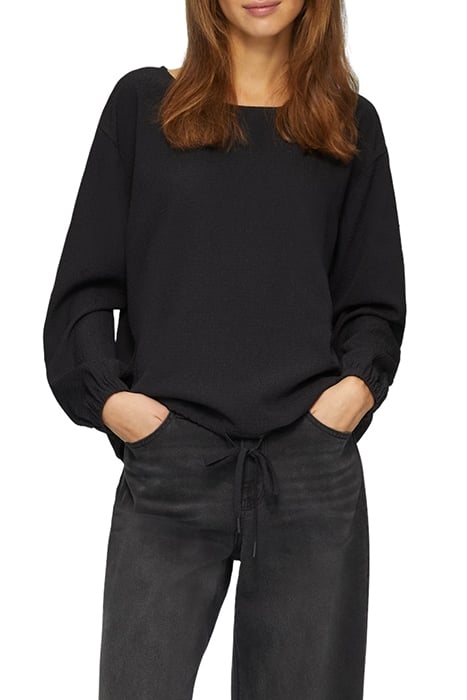 S.OLIVER BLOUSES BLACK 1