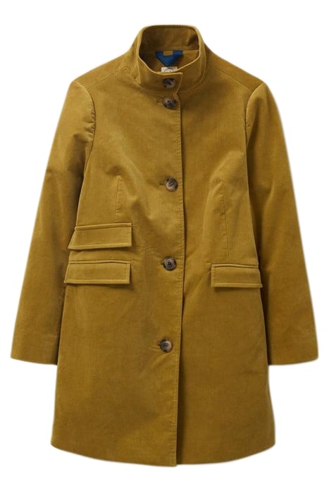 KARLA VELVET COAT MID CHARTREUSE 1