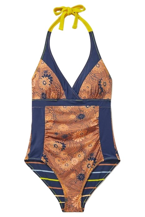 SUNSHINE REVERSIBLE SWIMSUIT NAVY PRINT 4