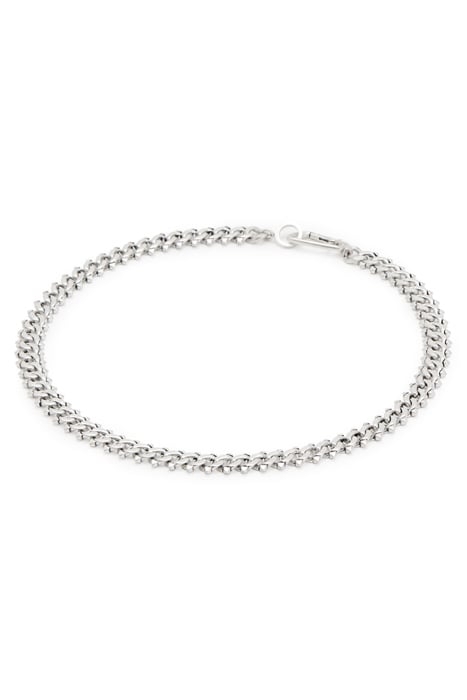ALRO CURB NECKLACE WARM SILVER 1