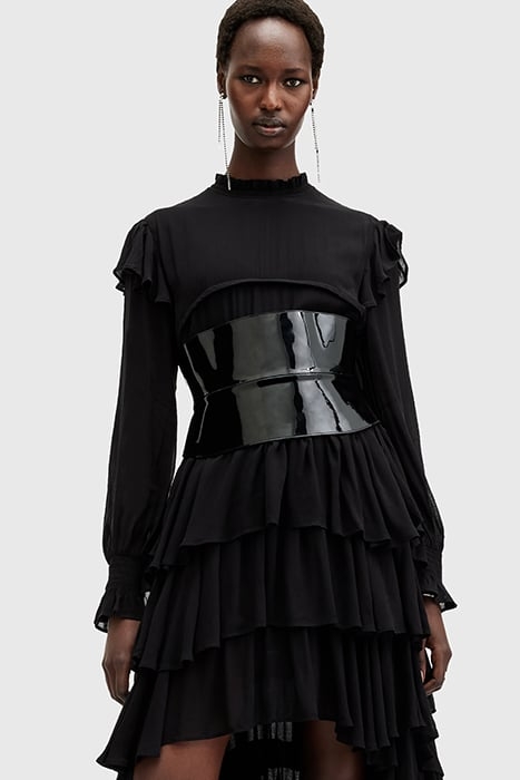 OAKLEY CORSET BELT PATENT BLACK/BRASS 2