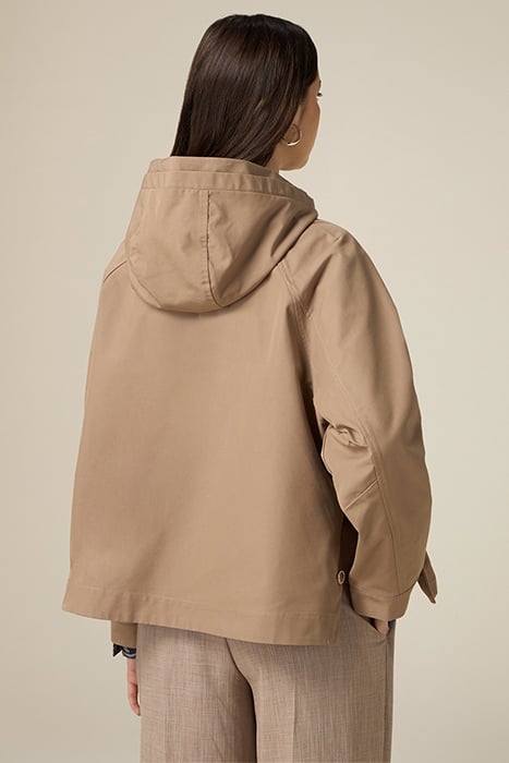SHORT OVERSIZED PARKA CAMEL 2