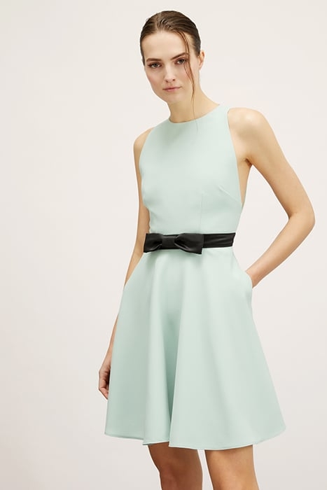 MINI DRESS WITH A BOW AT THE WAIST MULTICOLOR 1