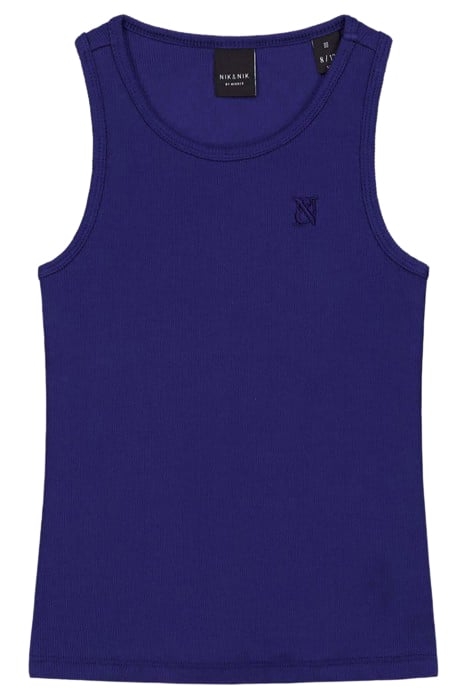 RIB SINGLET MIDNIGHT BLUE 1
