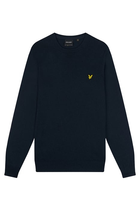 COTTON MERINO CREW JUMPER DARK NAVY 3
