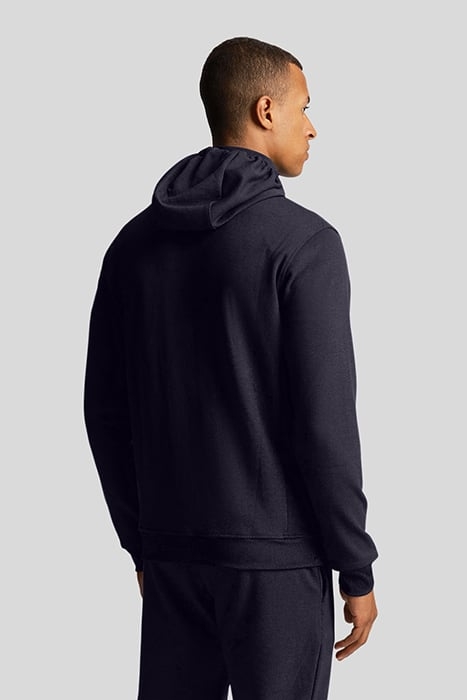 FULL ZIP FLY FLEECE HOODIE DARK NAVY 2