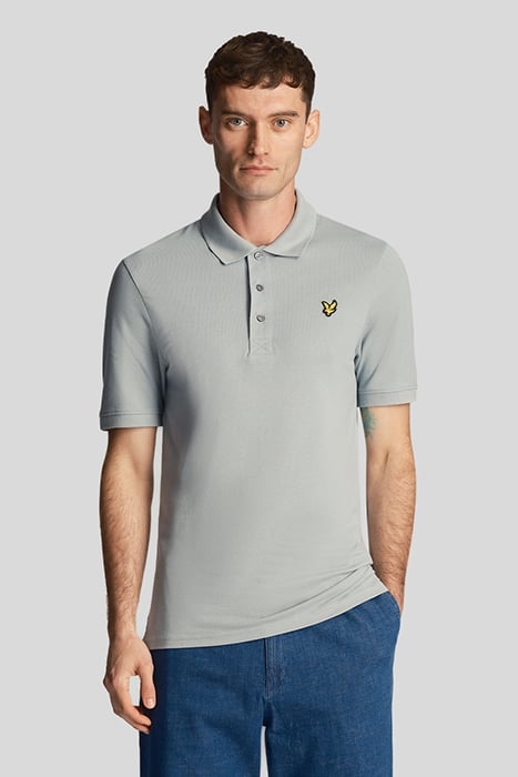 PLAIN POLO SHIRT SLATE BLUE 1