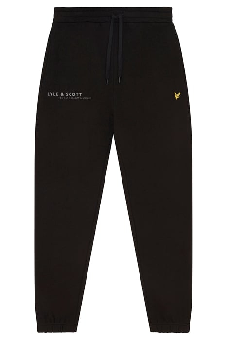 CO-ORDINATE PRINT SLIM SWEATPANT JET BLACK 3