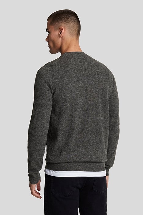 LAMBSWOOL BLEND CREW NECK JUMPER GUNMETAL MARL 2
