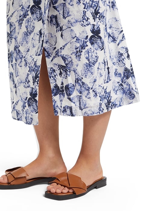 PRINTED MIDI-LENGTH SARONG SHELL BATIK BLUE 7