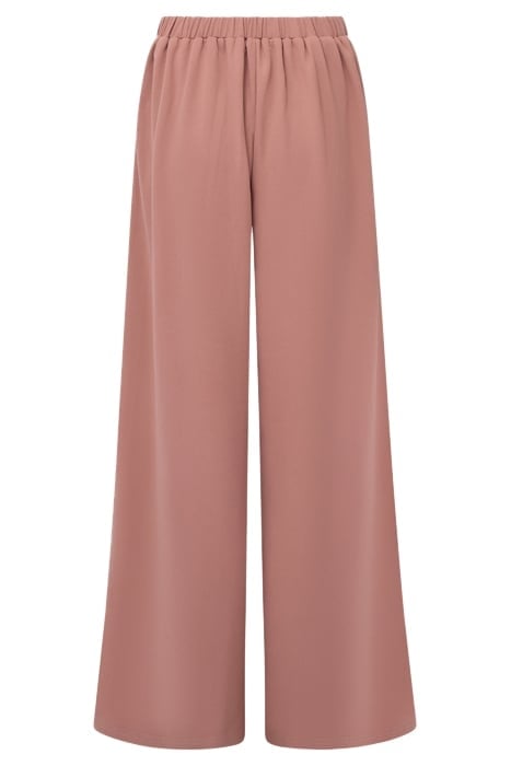 CREPE WIDE LEG STRIPE MOCHA MOOSE/SUM WHT 2