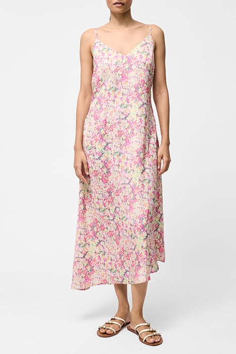 DONNA ASYMMETRIC DRESS STRAWBERRY SHAKE M 1