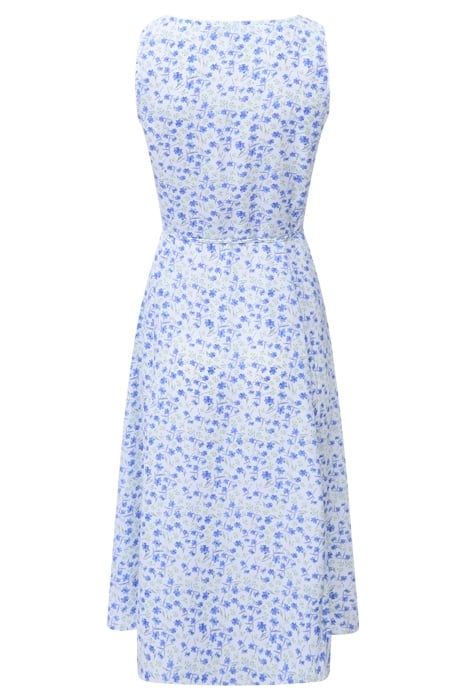 CAMILLE V-NECK SLEEVELESS DRESS SUMMER WHITE 2