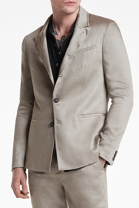 SLIM FIT DROPPED NECK JACKET DRIED SAGE 1