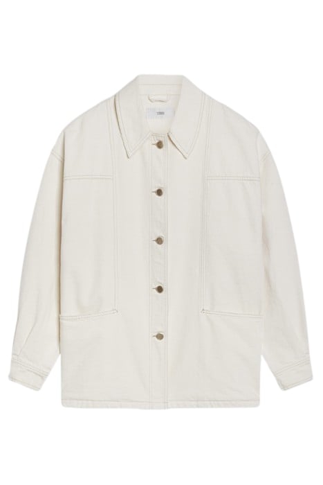 JACKET WITH SEAMING DETAILS JACKETS & COATS CREME 4