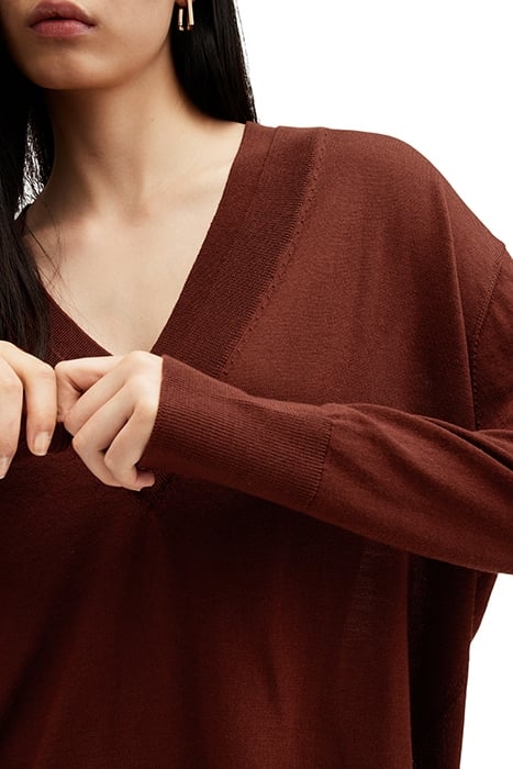 BERN V NECK SUGAR BROWN 7