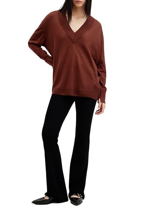 BERN V NECK SUGAR BROWN 3